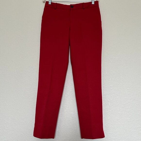 Banana Republic Camden, trousers in red fabric with texture size 2 - Picture 1 of 12